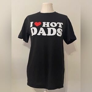 Delta Pro Weight | I Love Hot Dads Women’s Black Tee T-Shirt | Size M